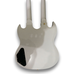 Custom Made Alpine White Don Felder SG Style 1275 Double Neck 12 & 6 Strings Electric Guitar - Image 5