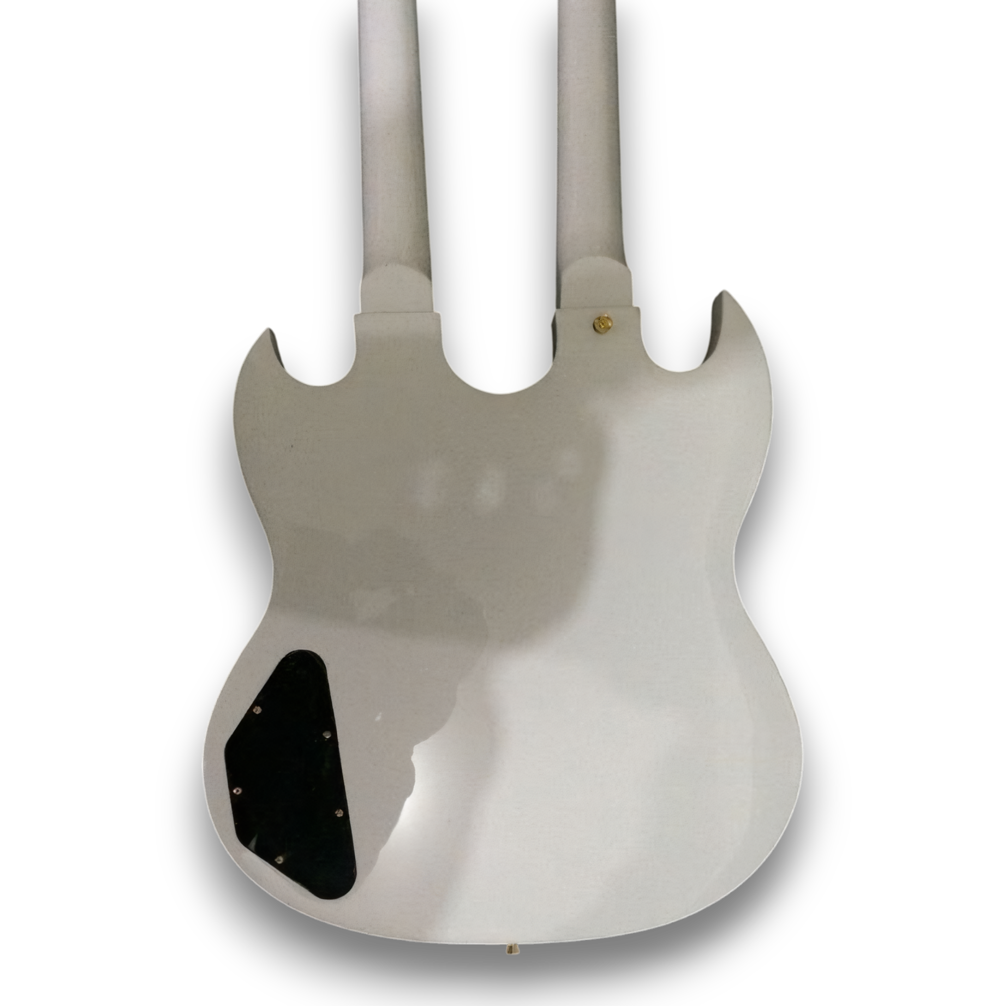 Custom Made Alpine White Don Felder SG Style 1275 Double Neck 12 & 6 Strings Electric Guitar - Image 5