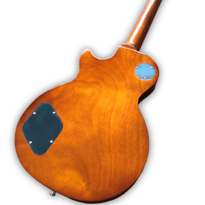 Custom Made LP Style Turquoise Green Flame Maple Top Electric Guitar - Image 5