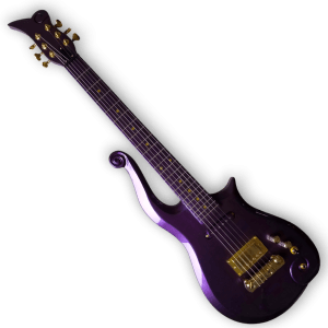 Custom Made Prince Cloud Metallic Purple Style 6 Strings Electric Guitar - Image 2