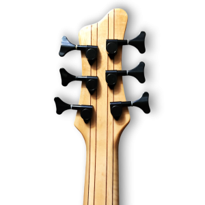 Custom Made Patriot Style Neck-Through-Body Flame Maple Top 6 Strings Electric Bass - Image 7