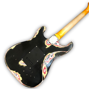 Custom Made Aged Heavy Black Relic Strat Style Electric Guitar - Image 6