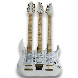 Custom Made Jem 7V Style Steve Vai Triple Neck 6 + 6 + 12 Strings Electric Guitar