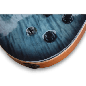 Custom Made Mark Holcomb Style Quilted Maple Top Blue Burst Style 6 Strings Electric Guitar - Image 4