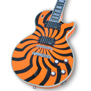 Custom Made Zakk Wylde Orange LP Style Buzzsaw 6 Strings Electric Guitar