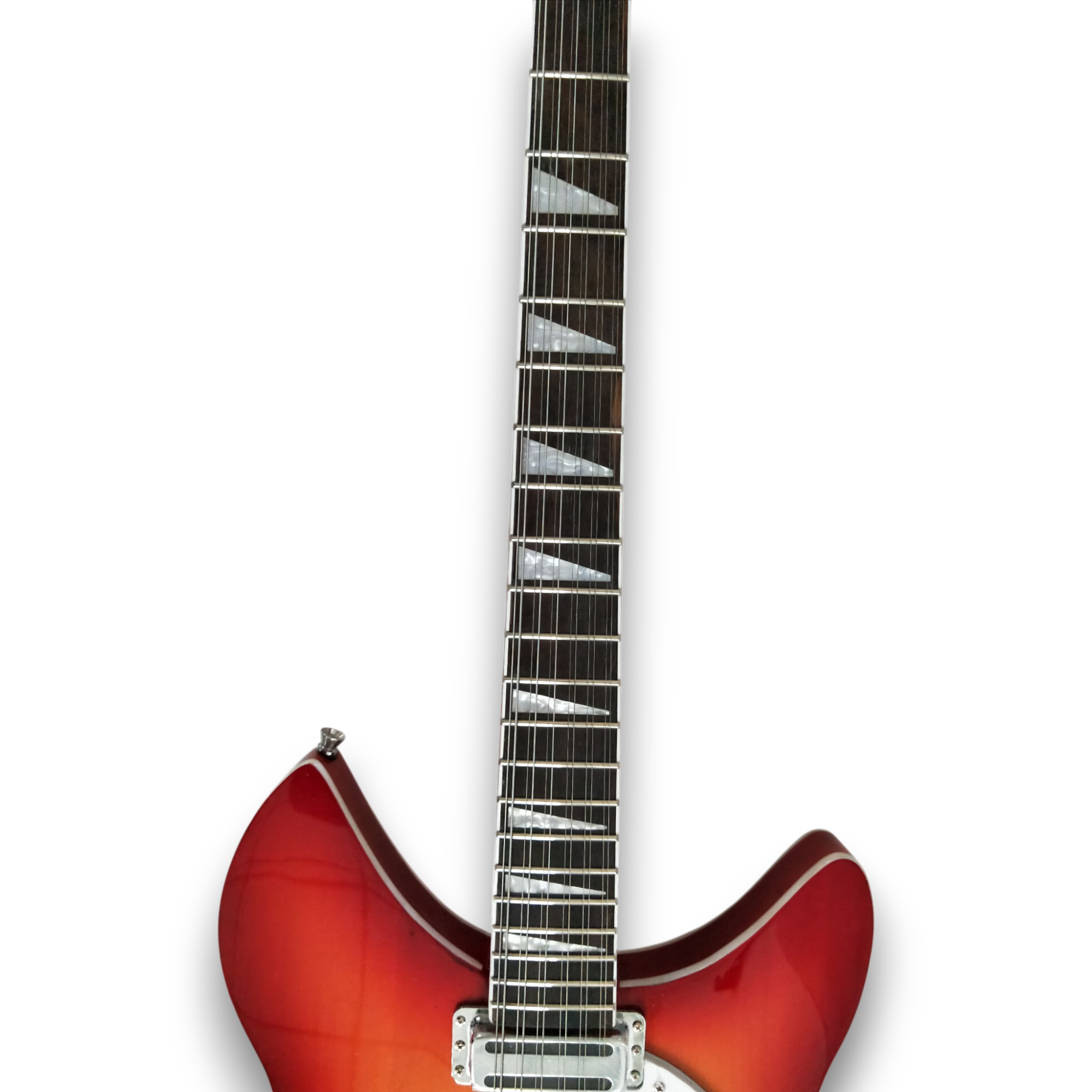 Custom Made Fireglo Color Semi-Hollow 360 12 Style 12 String Electric Guitar - Image 2