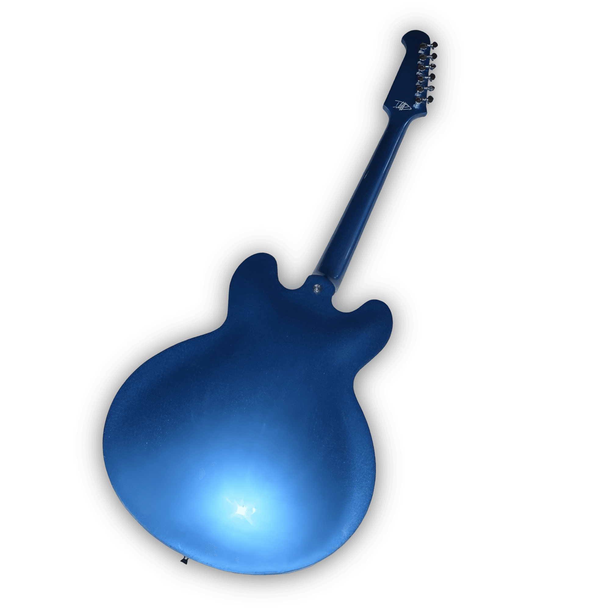 Custom Made Dave Grohl Pelham Blue 335 Style 6 Strings Electric Guitar - Image 4