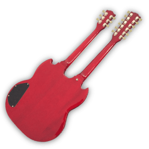 Custom Made Cherry Red Don Felder SG Style 1275 Double Neck 12 & 6 Strings Electric Guitar - Image 3