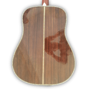 Custom Made Natural Wood D45 Style Abalone Inlay Acoustic Guitar - Image 6