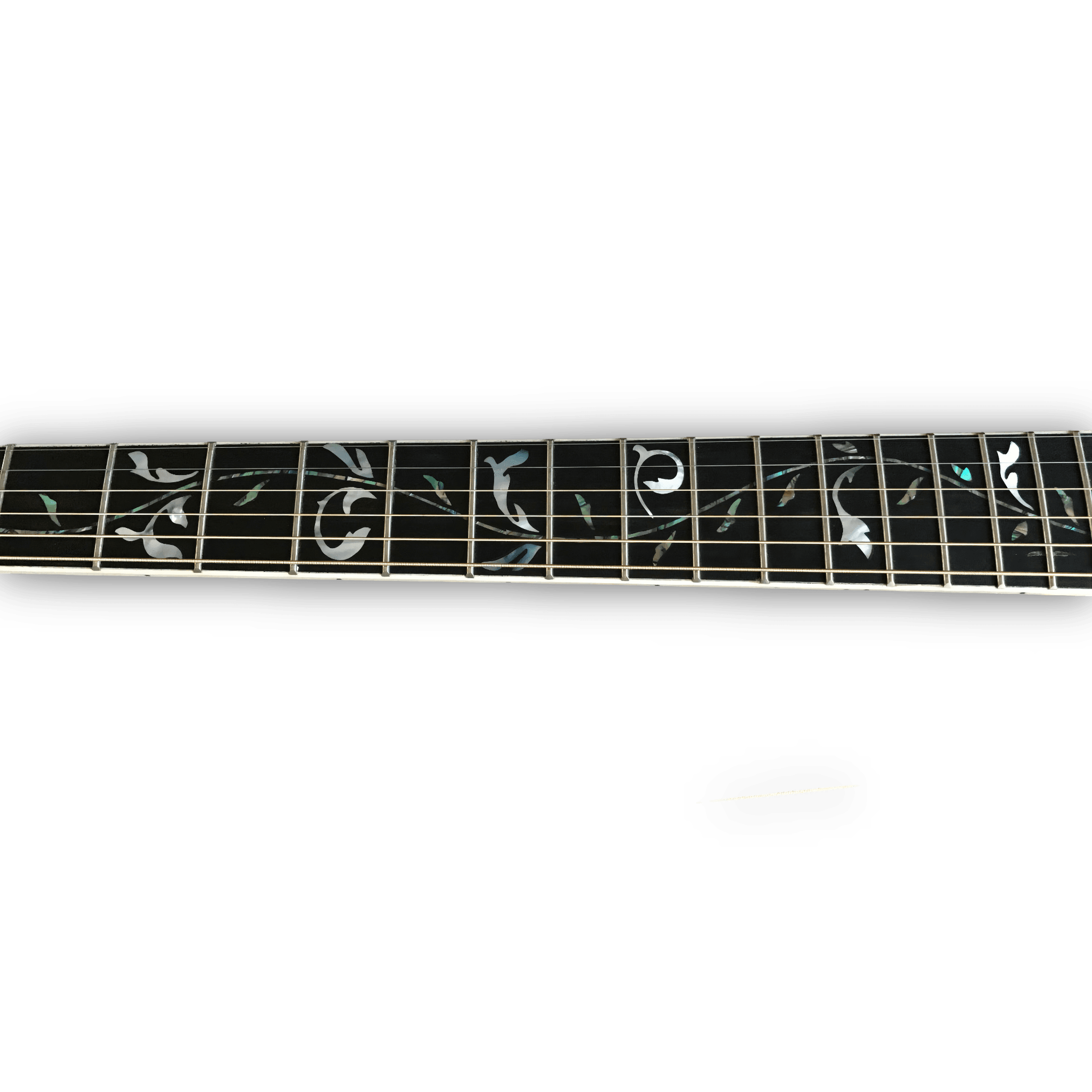 Custom Made Maple Wood Harp Double Neck Eclipse Style Acoustic Guitar - Image 3