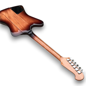 Custom Made Firebird Style Sunburst Flame Maple Top Electric Guitar - Image 3