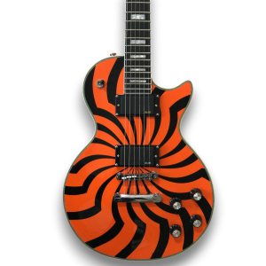 Custom Made Orange Zakk Wylde LP Style Buzzsaw 6 Strings Electric Guitar - Image 3