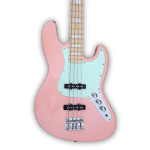 Custom Made Shell Pink Jazz Style 4 Strings Electric Bass