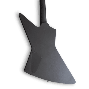 Custom Made James Hetfield Diamond Plate Style Explorer Black Electric Guitar - Image 6