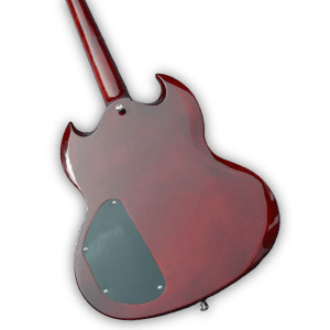 Custom Made Vintage Cherry SG Junior Style 6 Strings Electric Guitar - Image 3