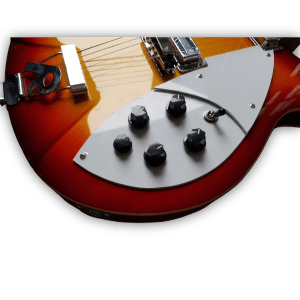 Custom Made Fireglo Semi-Hollow 360 12 Style 12 String Electric Guitar - Image 3