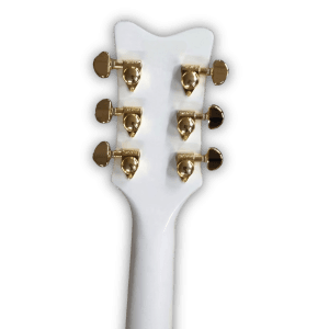 Custom Made Left Handed White Hollow Body Falcon Style 6 Strings Electric Guitar - Image 6