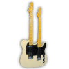 Custom Made Cream Tele Style Double Neck Richie Sambora Style Electric Guitar 12 & 6 Strings