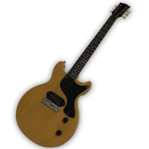 Custom Made P90 Pickup Double Cut TV Yellow LP Junior Style Exclusive 6 Strings Electric Guitar - Image 2