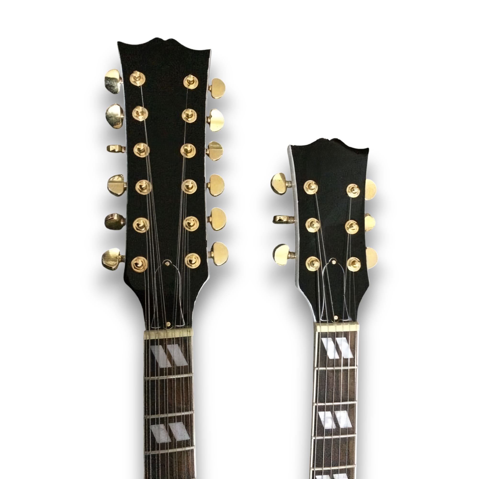 Custom Made Alpine White Don Felder SG Style 1275 Double Neck 12 & 6 Strings Electric Guitar - Image 3