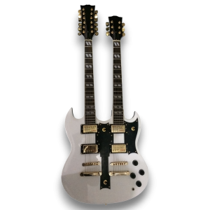 Custom Made Alpine White Don Felder SG Style 1275 Double Neck 12 & 6 Strings Electric Guitar
