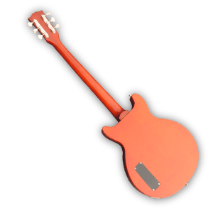 Custom Made Double Cut P90 Pickups LP Junior Style Translucent Wood Finish 6 Strings Electric Guitar - Image 3