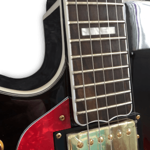 Custom Made Left Handed F Hole Hollow Body L5 Style Vintage Sunburst 6 Strings Electric Guitar - Image 4