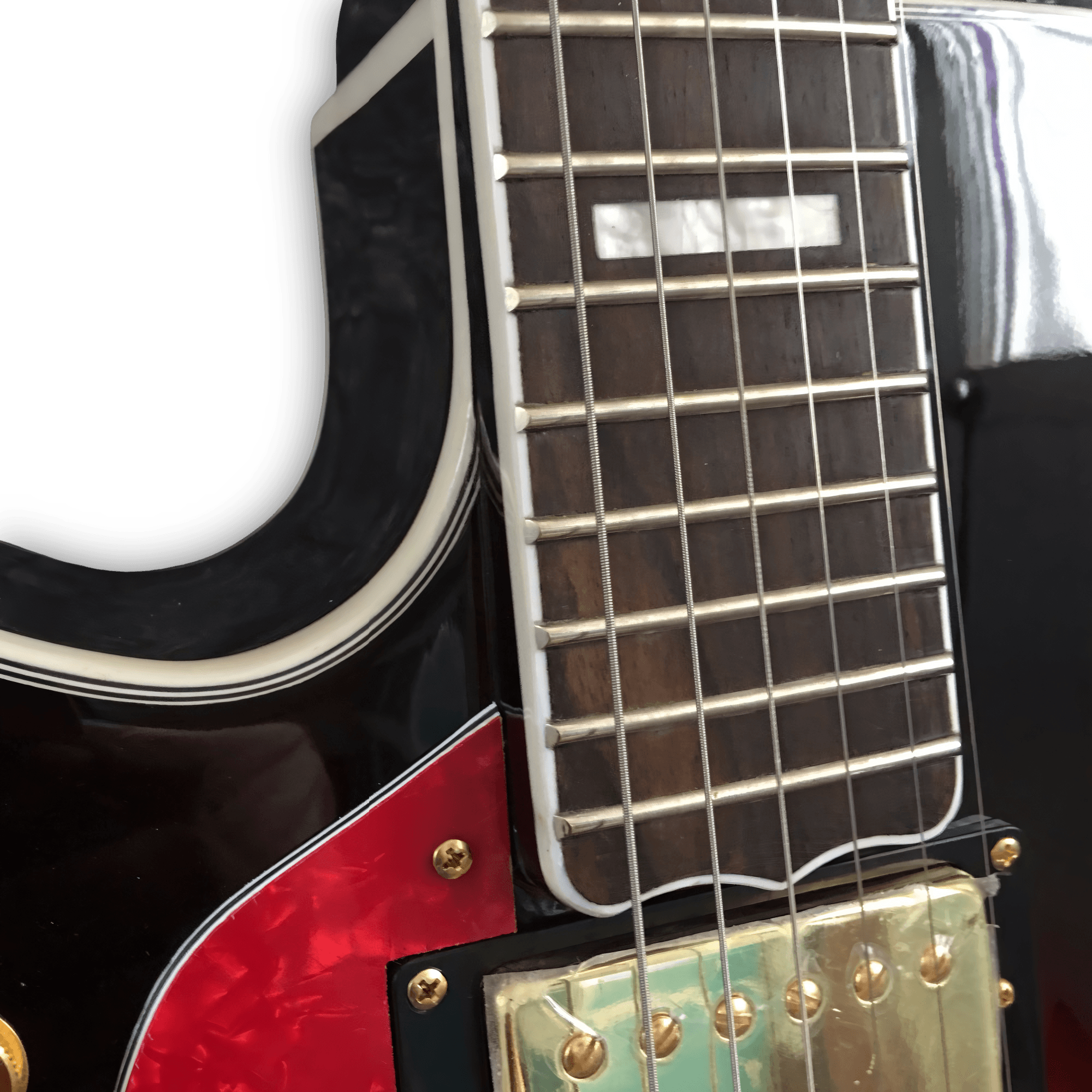 Custom Made Left Handed F Hole Hollow Body L5 Style Vintage Sunburst 6 Strings Electric Guitar - Image 4
