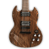 Custom Made Zebrawood Top SG Style 6 Strings Electric Guitar
