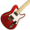 Custom Made Candy Apple Red Thinline Style 6 Strings Electric Guitar