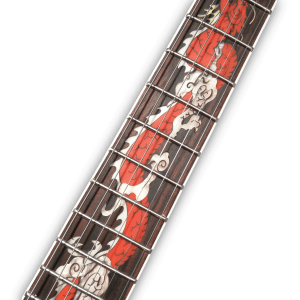 Custom Made Spalted Maple Top Natural Finish LP Style Dragon Inlay 6 Strings Electric Guitar - Image 4
