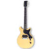Custom Made TV Yellow P90 Pickup Double Cut LP Junior Style 6 Strings Electric Guitar