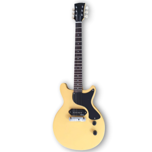 Custom Made TV Yellow P90 Pickup Double Cut LP Junior Style 6 Strings Electric Guitar