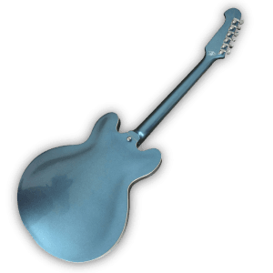 Custom Made Pelham Blue Dave Grohl 335 Style 6 Strings Electric Guitar - Image 5