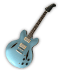 Custom Made Pelham Blue Dave Grohl 335 Style 6 Strings Electric Guitar