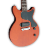 Custom Made Double Cut P90 Pickups LP Junior Style Translucent Wood Finish 6 Strings Electric Guitar