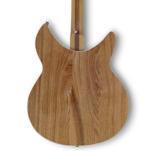 Custom Made Mapleglo Natural Wood Semi-Hollow 370/12 Style Left Handed Electric Guitar - Image 5