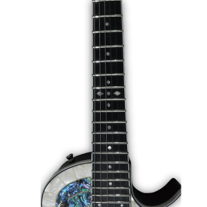 Custom Made Pearl Font Style Ring Chess Electric Guitar - Image 5