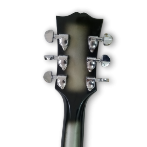 Custom Made Metallic Silverburst Teardrop LP Style 6 Strings Electric Guitar - Image 7