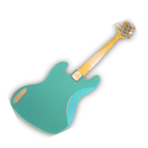 Custom Made Relic Roquefort Blue Jazz Style 5 Strings Electric Bass - Image 3