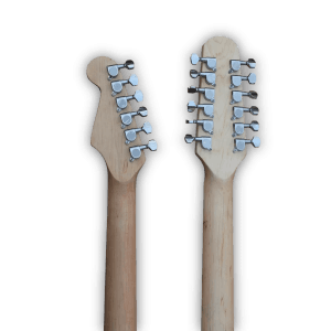 Custom Made Strat Style Tobacco Sunburst Double Neck 6 Strings 12 Strings Electric Guitar - Image 6