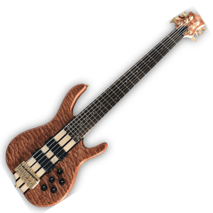 Custom Made Elite Style Quilted Maple Top 6 String Electric Bass - Image 2