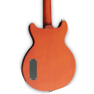 Custom Made Double Cut P90 Pickups LP Junior Style Translucent Wood Finish 6 Strings Electric Guitar - Image 4