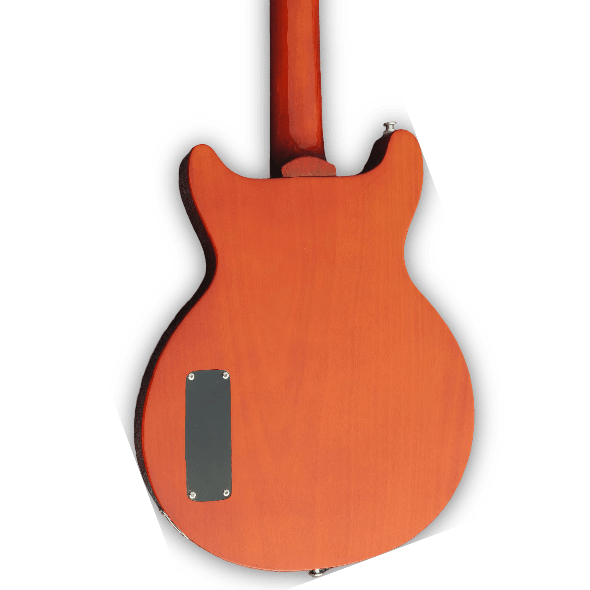 Custom Made Double Cut P90 Pickups LP Junior Style Translucent Wood Finish 6 Strings Electric Guitar - Image 4