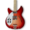 Custom Made Semi-Hollow Left Handed Fireglo 360 Style 6 String Electric Guitar
