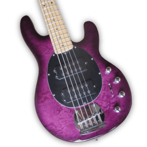 Custom Made Purple Sunset 5 Strings Electric Bass - Image 2
