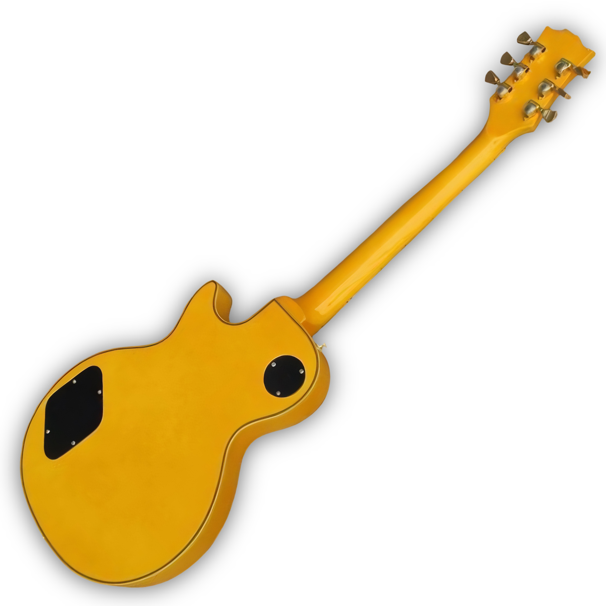 Custom Made Yellow LP Style 6 Strings Electric Guitar - Image 4