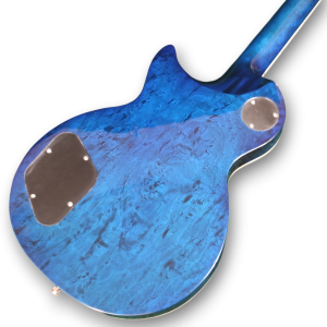Custom Made Blueberry Burst Flame Maple Top LP Style Electric Guitar 6 Strings - Image 5