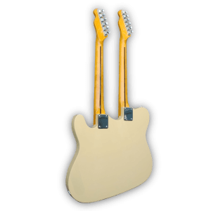 Custom Made Cream Tele Style Double Neck Richie Sambora Style Electric Guitar 12 & 6 Strings - Image 2