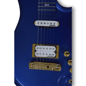 Custom Made Metallic Blue Prince Cloud Style 6 Strings Electric Guitar - Image 3